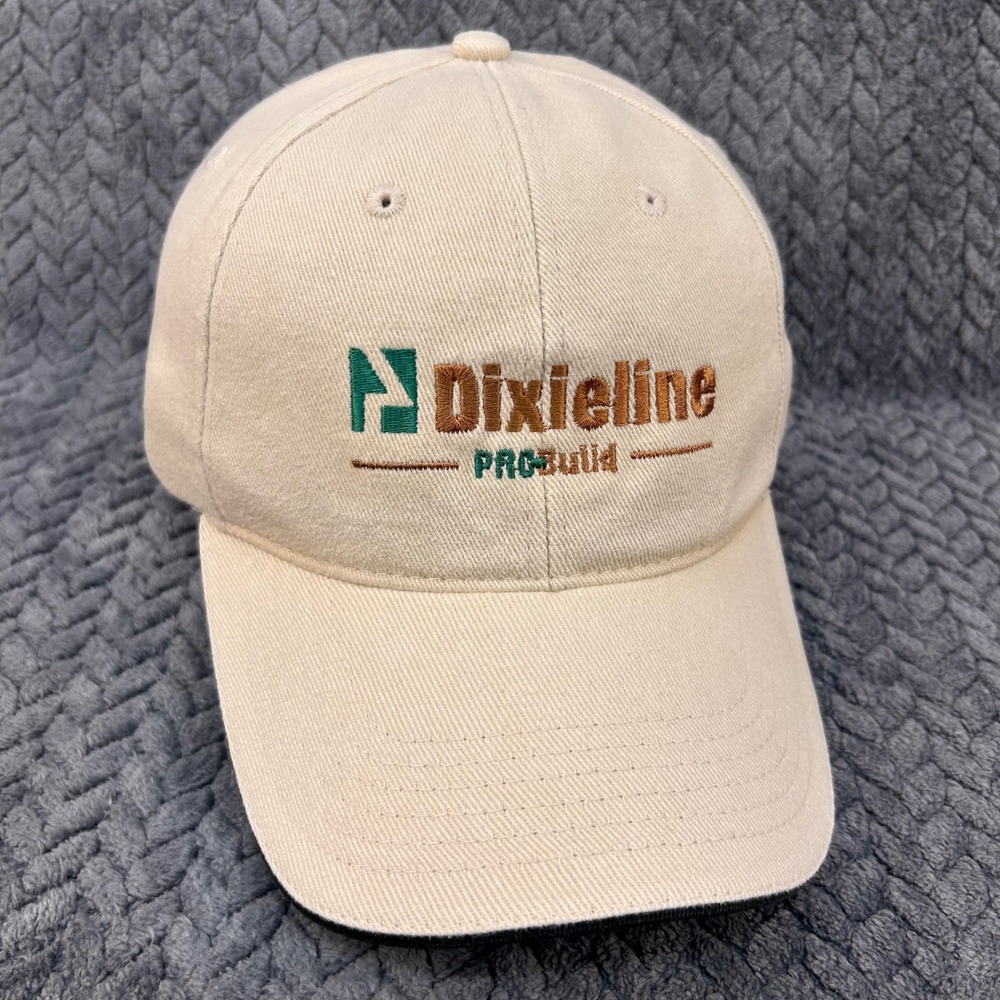 Dixie Line ProBuild Mens Tan Hat Baseball Cap Stretch Fit S/M